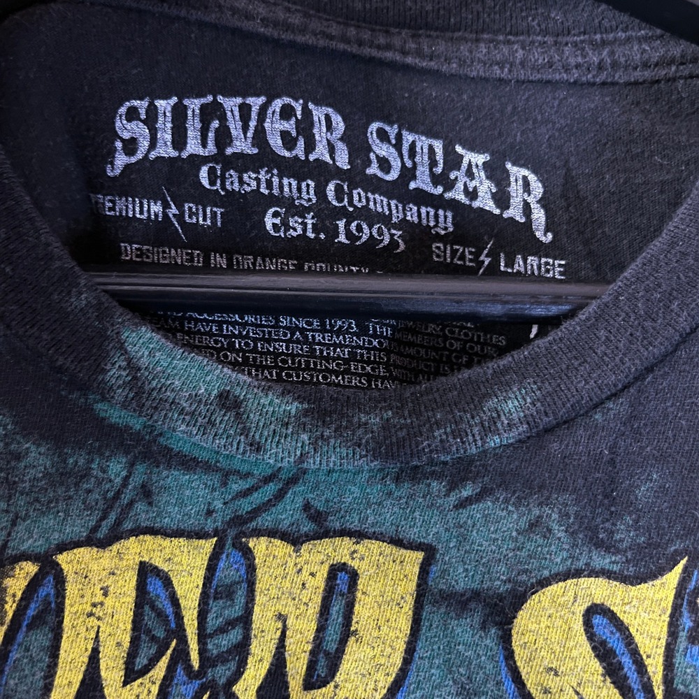 Silver Star Casting Co Wanderlei Silva MMA Shirt Mens Large Black Brazil Graphic - Picture 3 of 5